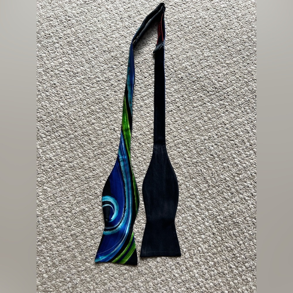 J. Garcia Blue and Green Tie